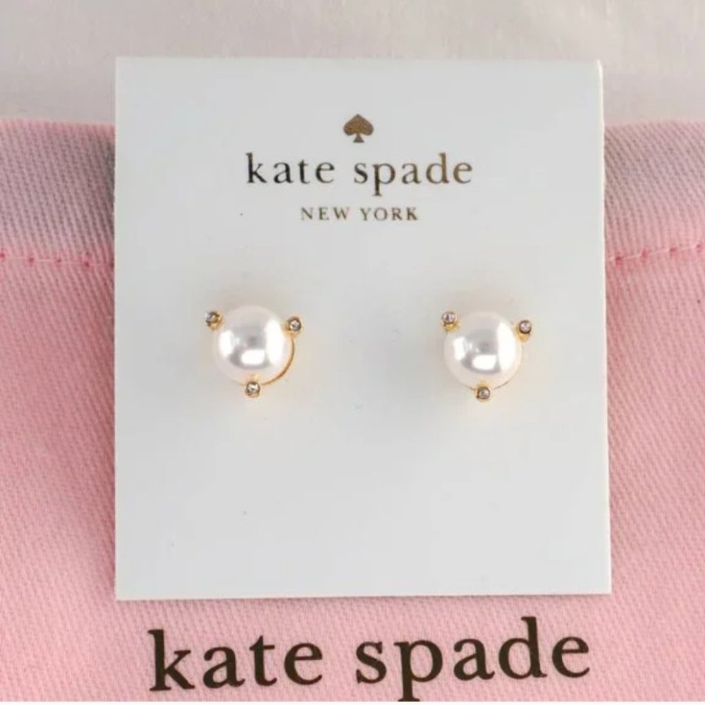 NWT - Kate Spade - Rise And Shine Pearl Studs